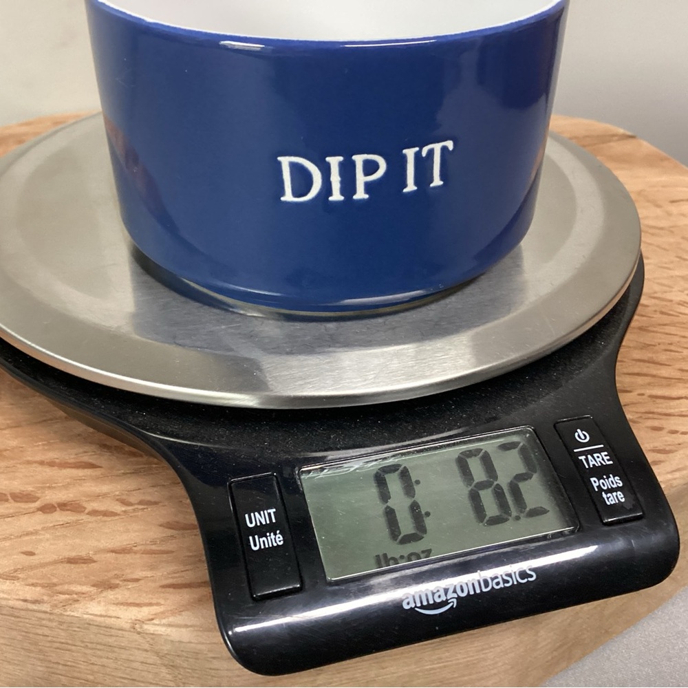 “3/$15” - Blue Ceramic Stoneware “Dip It” Bowl / Very Gently Used Condition - Picture 11 of 11